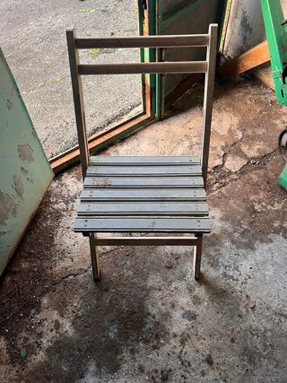 Sillas plegables madera y metal