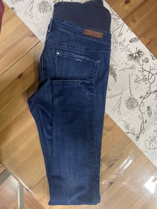 Pantalón premamá vaquero azul