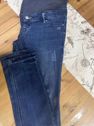 Pantalón premamá vaquero azul