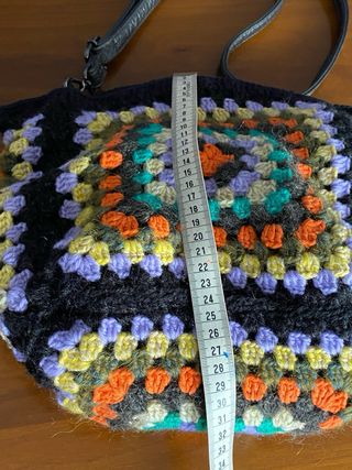 Bolso de crochet multicolor