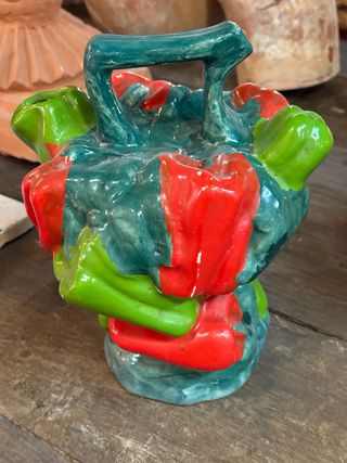 Botijo antiguo cerámica valenciana