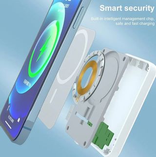 Powerbank magnetico da 5000mAh, ricarica rapida portatile, wireless, compatibile con iPhone 12/13/14/15/16/17 Pro MAX/Pro/Air/Mini/Plus e altre marche.