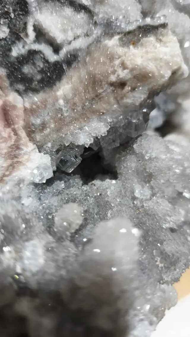 Mineral Cuarzo y Fluorita