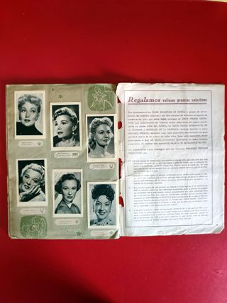 Estrellas de la Pantalla Álbum Cromos 1955