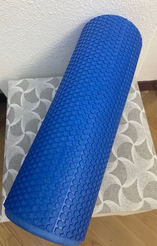 Rodillo masaje/pilates azul sin uso