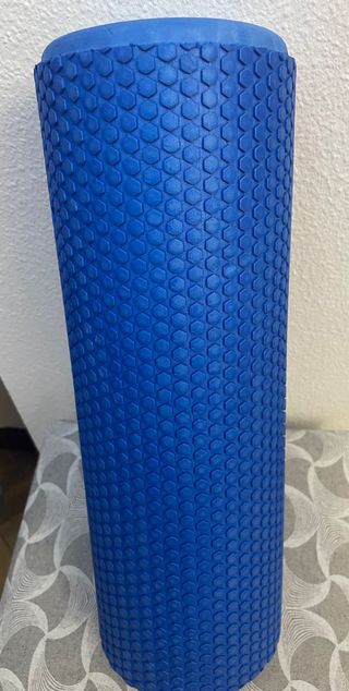 Rodillo masaje/pilates azul sin uso