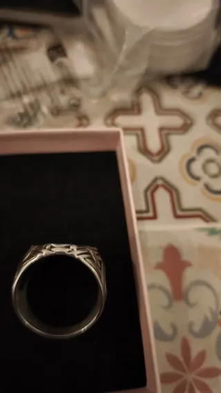 Anillo Acero Brújula Vikinga Grande