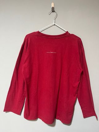 Camiseta Armani Jeans manga larga roja