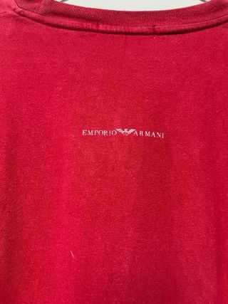 Camiseta Armani Jeans manga larga roja