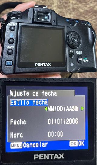 Cámara Pentax K100D + Objetivo 50-200mm