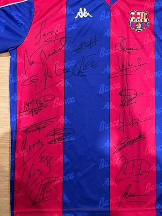 Camiseta FC Barcelona firmada Dream Team