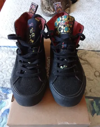 Zapatillas Desigual Negras Multicolor