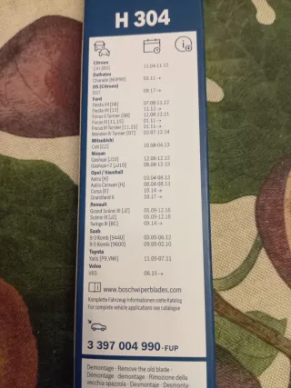 Bosch H304 Limpiaparabrisas Trasero