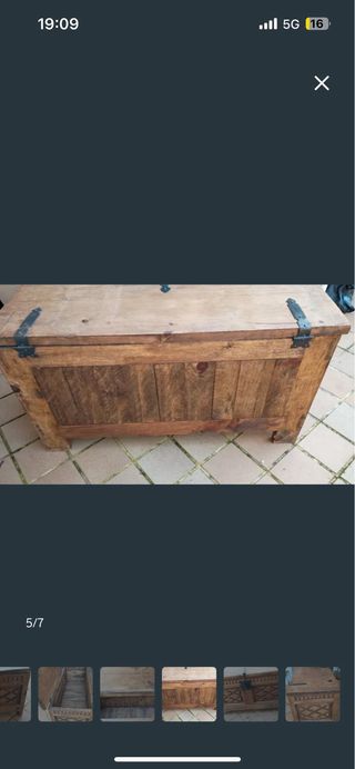 Arcón de madera con diseño clásico