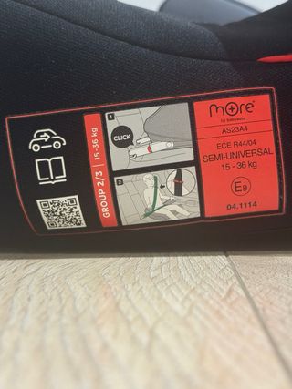 2 elevadores infantiles para coche (1 Isofix)