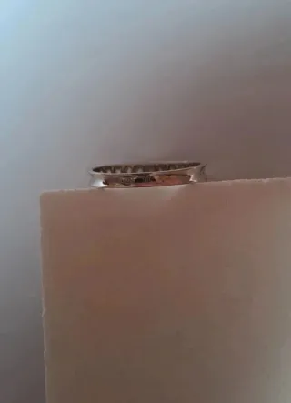 Anillo Oro Blanco 11 Circonitas. Talla 15