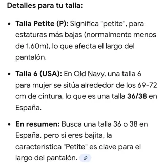 Pantalón negro recto Old Navy Talla 36/38 -6 Petit