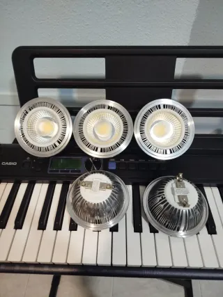 Luces LED Plata y Transparente