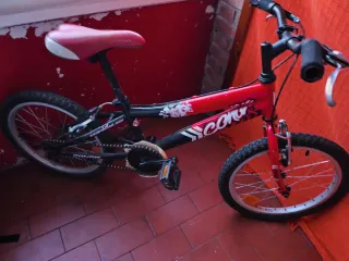 Bicicleta Infantil Roja y Negra