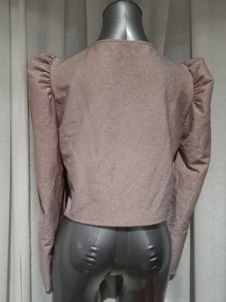 Top rosa brillante talla L