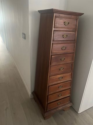 Mueble cajonero rústico madera noble