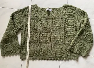 Zara Maglione Donna Verde Oliva Tg M