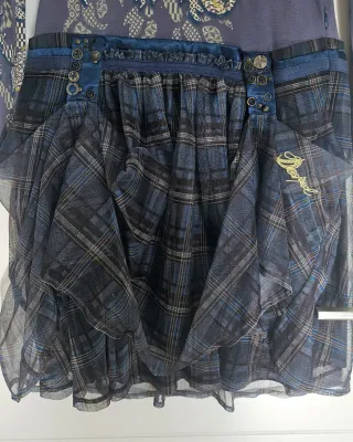 Vestido Desigual Talla XL 42 L 40 Azul Tul