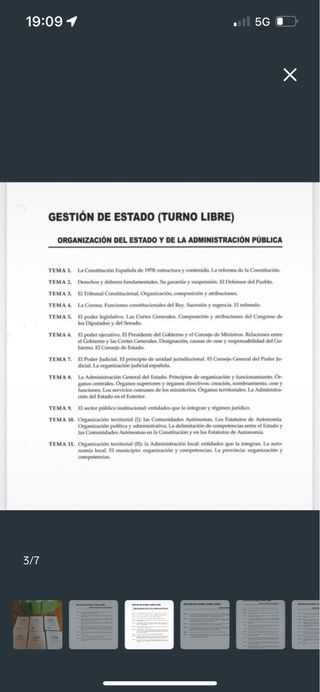 Temario actualizado CEF GACE A2 turno libre