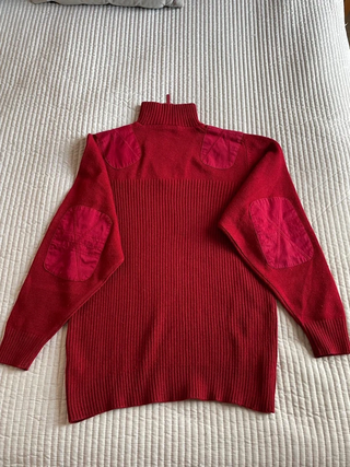 Jersey Adidas Rojo Media Cremallera