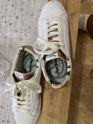 Zapatillas Pepe Jeans blancas talla 38