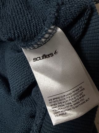 Sudadera Scuffers Raw Blue Hoodie.