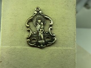 Medalla Antigua Religiosa El Pilar Metal