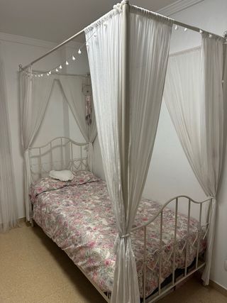 Cama dosel 90x190 cm + colchon NUEVO!!