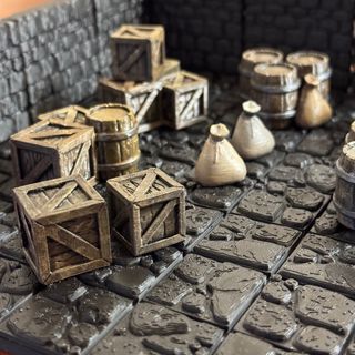 Pack D&D Bodega: Barriles, Cajas y Sacos. DND