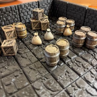Pack D&D Bodega: Barriles, Cajas y Sacos. DND