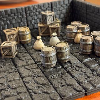 Pack D&D Bodega: Barriles, Cajas y Sacos. DND