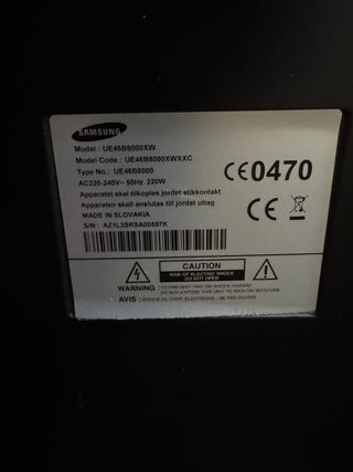 Samsung UE46B000XW TV