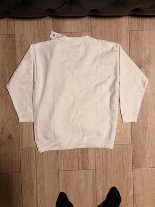 Jersey Ami Paris Blanco Corazón Rojo