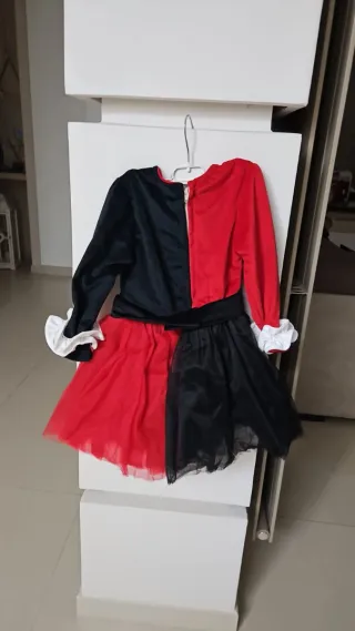 Vestito Harley Quinn 24-36 mesi compreso scarpe 25