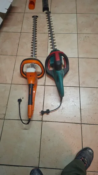 Cortasetos Eléctrico Naranja y Verde