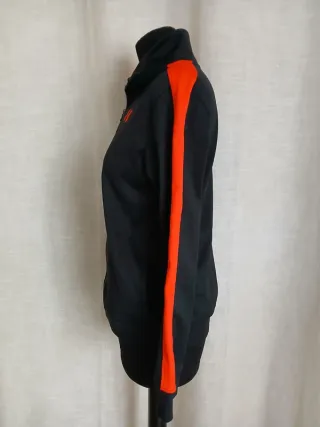 Felpa Under Armour nera e arancione taglia XS