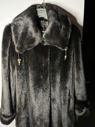 Cappotto Tyber pelliccia sintetica marrone