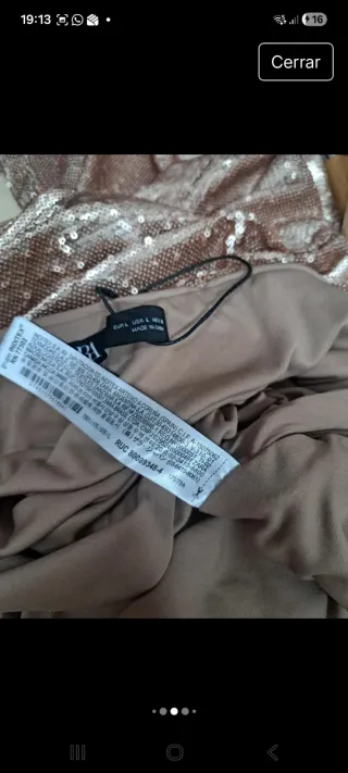 Falda Zara Lentejuelas