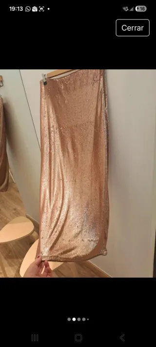 Falda Zara Lentejuelas