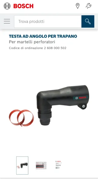 Testa ad angolo per trapano Bosch RHA-50 SDS-