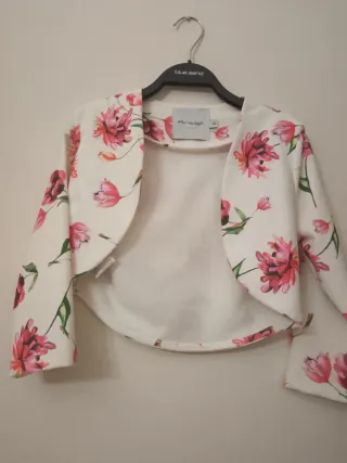 Vestito ragazza con giacchino floreale