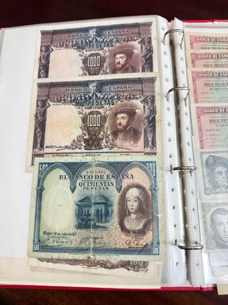 Coleccion de Billetes Antiguos España
