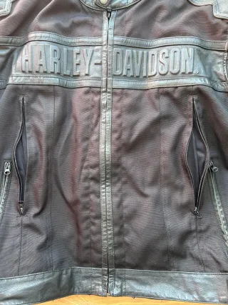 Chaqueta Harley Davidson Cordura Piel Talla XXXL