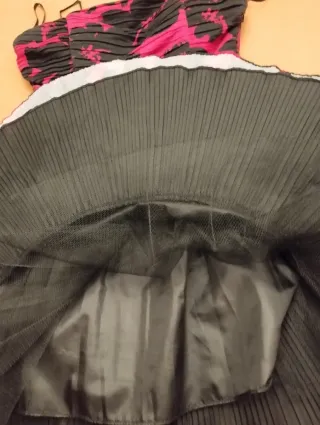 Vestido fiesta palabra de honor corto