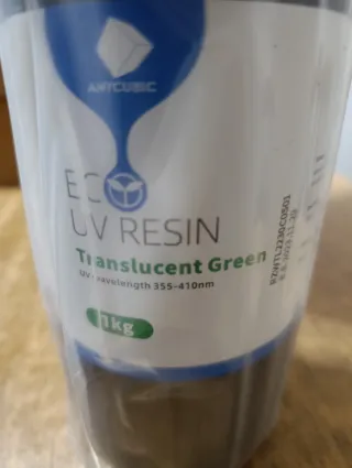 Resina UV Anycubic verde o gris 1kg